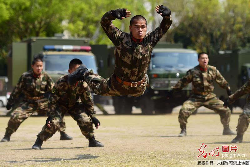 中国边防武警首次公开特种格斗控制术