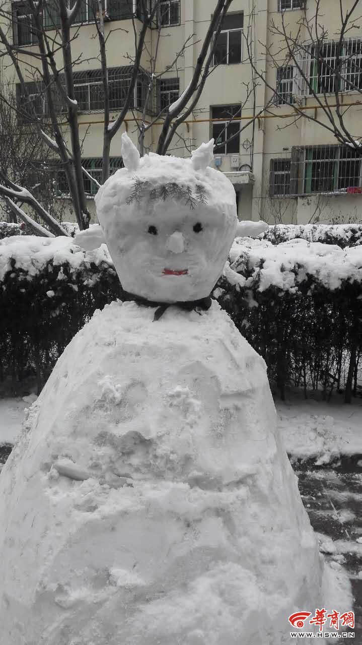 都说高手在民间 看完延安人堆的雪人我信了