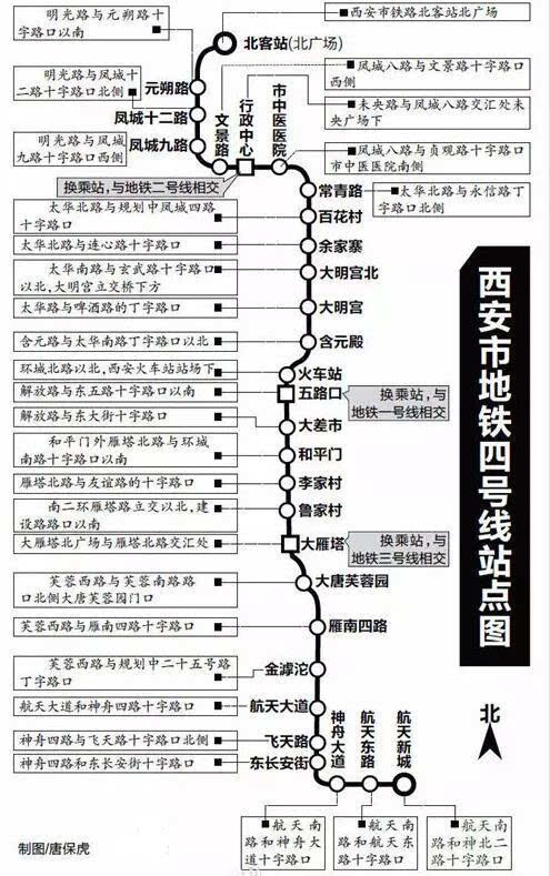 最全版2017年西安在建/将建地铁线路,站点