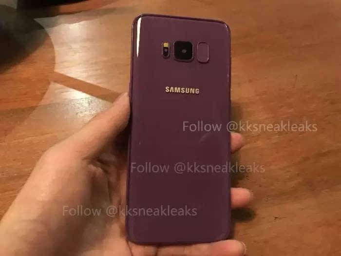 GalaxyS8国行独享6GB内存亮紫版谍照首曝光