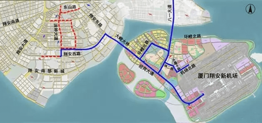 新机场建设,在适应航空运输的增长需求,完善厦门市综合交通运输体系