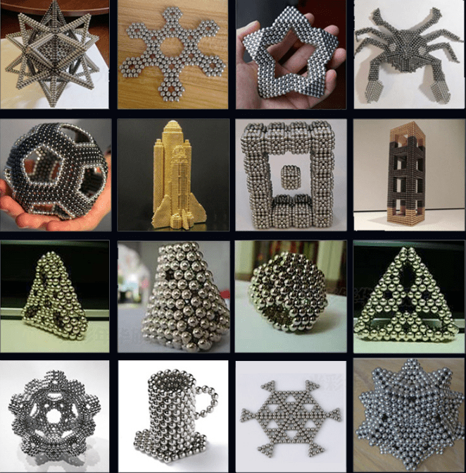 让想象力飞一会!炫磁 儿童益智方形磁力巴克球 券后28元起包邮(亮银色方形216颗)