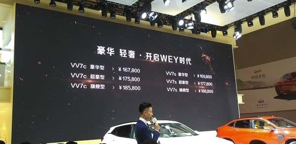 2017上海车展:WEYVV7售16.78-18.88万元