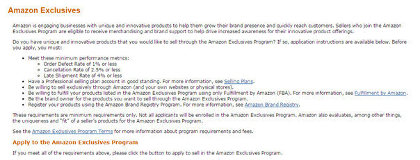 亚马逊推AmazonExclusives项目,在eBay或速卖通上有销售的品牌不要
