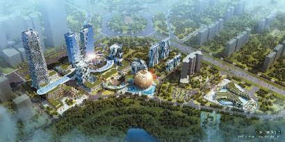 长春新区龙翔国际商务中心项目建设势头强劲