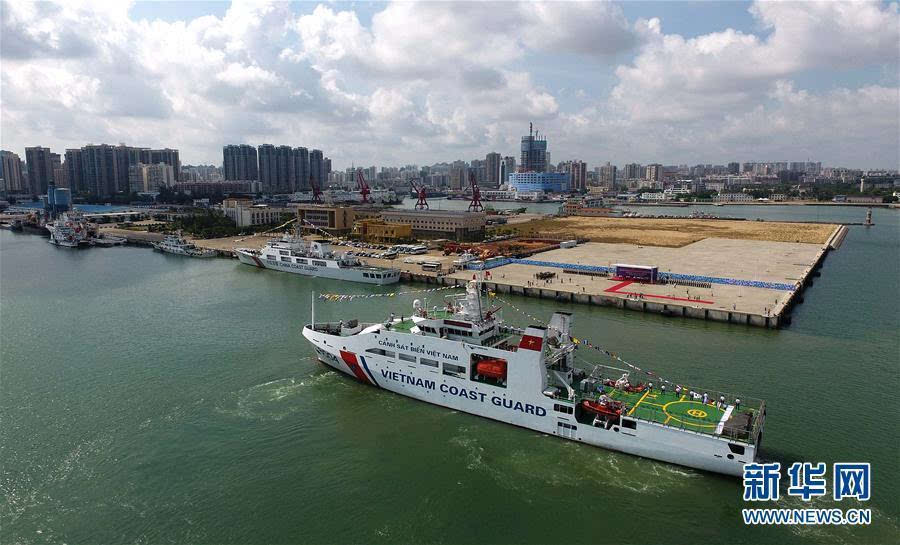越南海警舰船首次访问中国