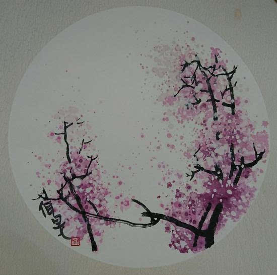 《樱花》40x40cm