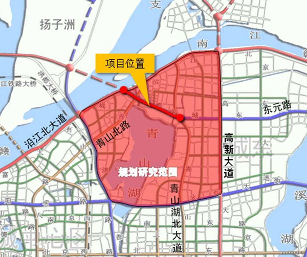 南昌规划建丹霞路 连通沿江北大道和青山湖大道(图)