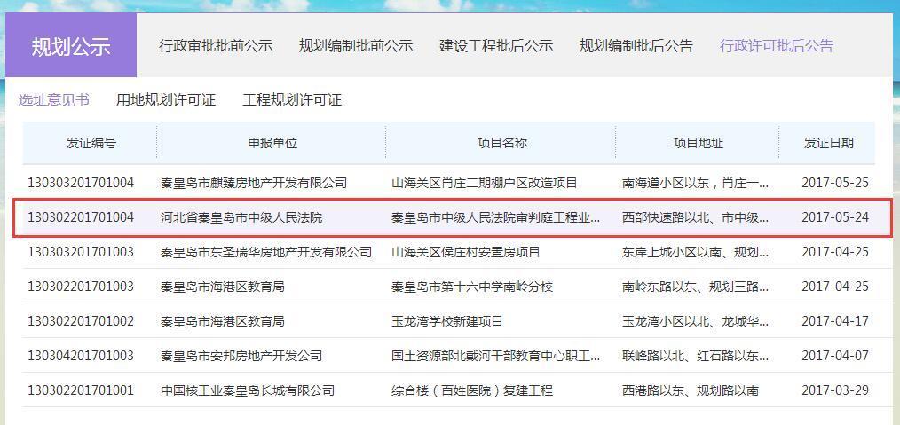 秦皇岛新行政区将添新人 规划局征求民意