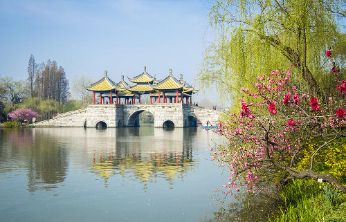 扬州瘦西湖古代丝绸之路的见证现代一带一路的风景