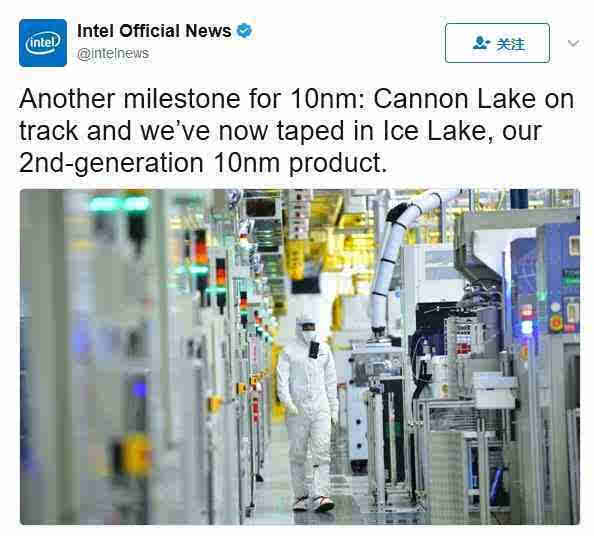 Intel宣布:第二代10nm处理器IceLake完成设计