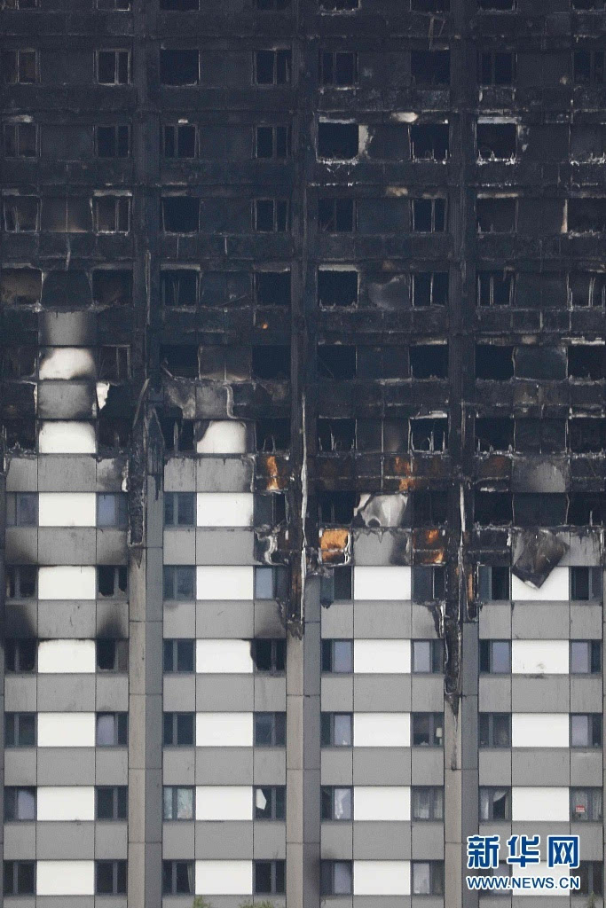 伦敦公寓大楼火灾 高清图片 瓜子金融