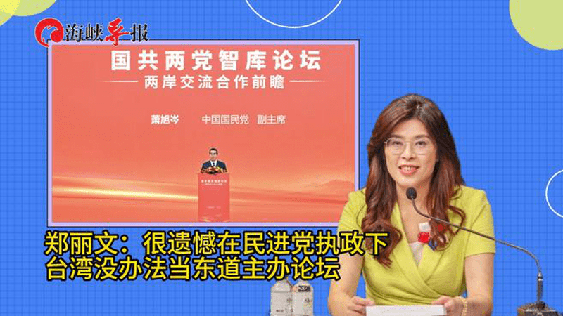 国共两党智库论坛举办，郑丽文叹：民进党执政下台湾没法当东道主