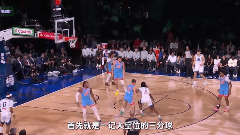 杨瀚森新秀赛名场面：欧洲步+丝滑挑篮，克林根被打成背景板