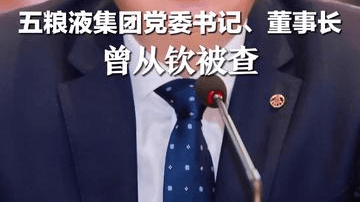 五粮液集团党委书记、董事长 曾从钦被查