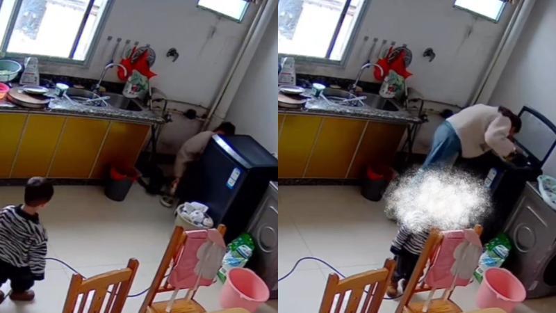 女子用洗衣机洗完的衣服总有异味，监控发现是熟人作案！“她对我不满，报警了”