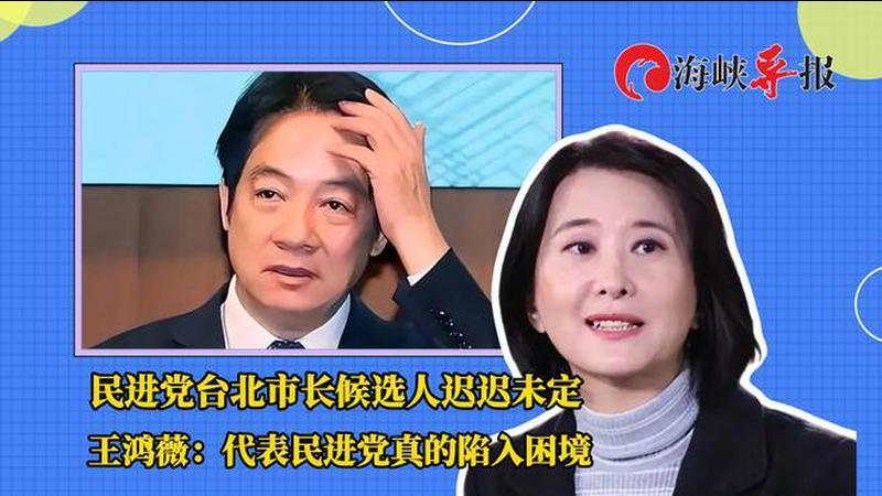 绿营台北市长候选人迟迟未定，王鸿薇：民进党真的陷入困境