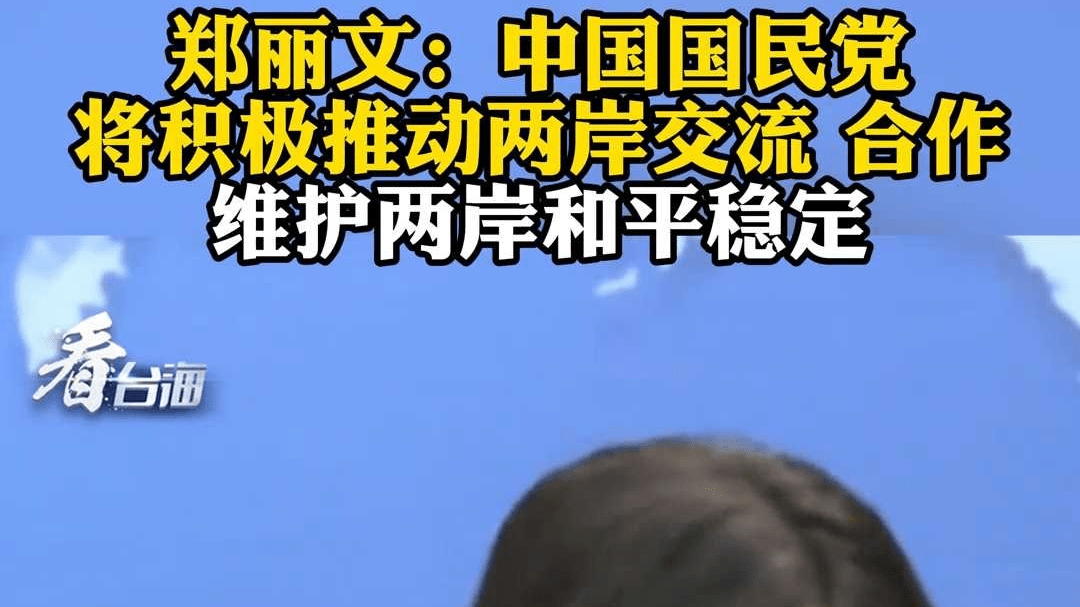 郑丽文：中国国民党将积极推动两岸交流合作 维护两岸和平稳定