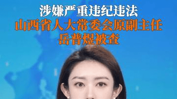 山西省人大常委会原党组成员、副主任岳普煜涉嫌严重违纪违法