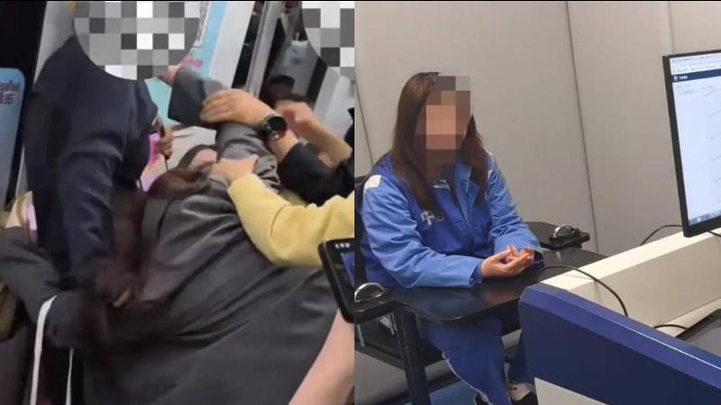 两女子地铁上发生肢体冲突大打出手，上海警方回应