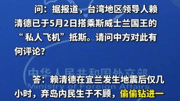 外交部发言人就赖清德搭乘斯威士兰国王“私人飞机”窜斯答记者问
