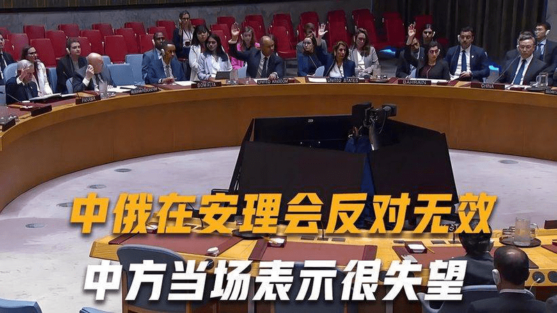中俄在安理会反对无效，15国投票结果一出，中方当场表示很失望