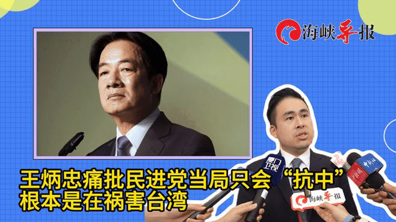 王炳忠痛批民进党当局只会“抗中”，根本是在祸害台湾