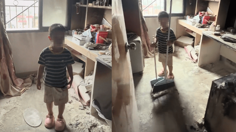 5岁孩子在家引发火灾烧光几十万，爸爸没有发飙反而“笑嘻嘻”，当事人回应