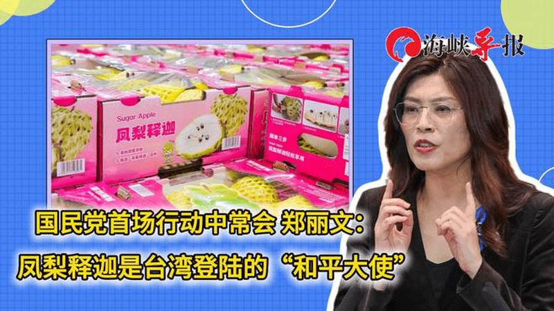 赴台东举行中常会，郑丽文高喊：凤梨释迦是台湾登陆“和平大使”
