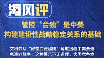 海风：管控“台独”是中美构建建设性战略稳定关系的基础