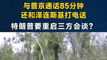 与普京通话85分钟，还和泽连斯基打电话，特朗普要重启三方会谈？