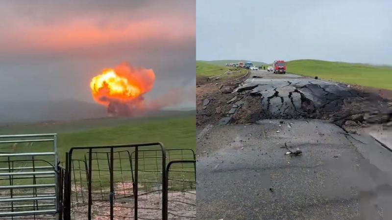 内蒙古危化品运输车爆炸，现场腾起“蘑菇云”，当地回应