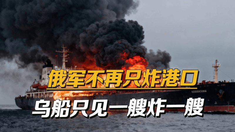 真下狠手了，俄军从天黑炸到天亮，追着驶往乌克兰的船只挨个硬炸