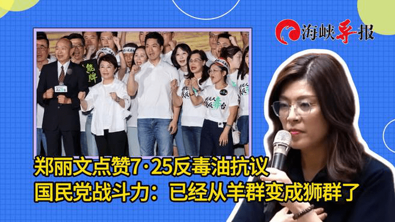 从7·25反毒油活动看国民党战斗力，郑丽文：已经从羊群变成狮群了