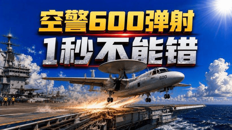 1秒定生死！空警-600福建舰弹射内幕曝光，试飞员不会白白牺牲