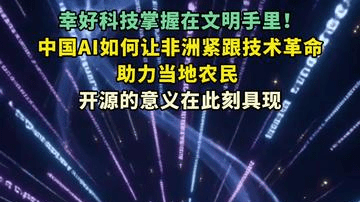 幸好科技掌握在文明手里！中国AI如何让非洲紧跟技术革命助力当地农民，开源的意义在此刻具现