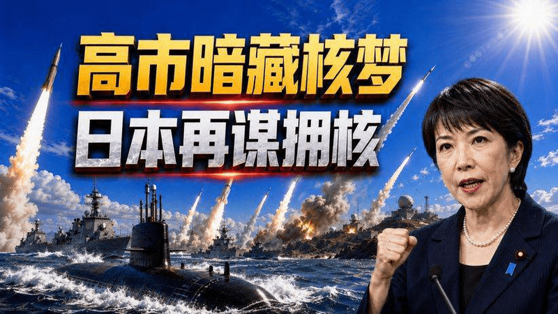 日本想靠战争致富？72%民众反对！高市早苗却找到核武突破口