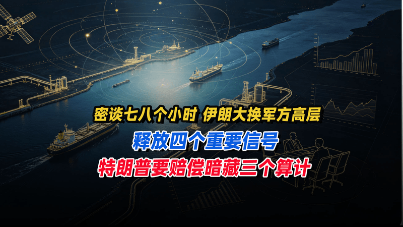 密谈七八个小时伊朗大换军方高层，释放重要信号，特朗普要赔偿暗藏三个算计