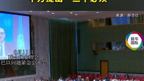 安理会巴以问题紧急公开会上，中方提出“三个必须”