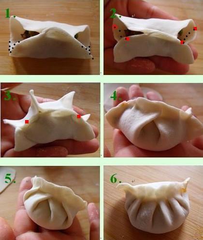 图解五种花样饺子的包法