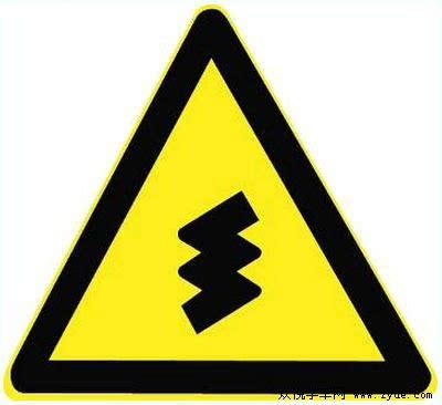 3,这个标志的含义是警告前方有两个相邻的反向转弯道路.