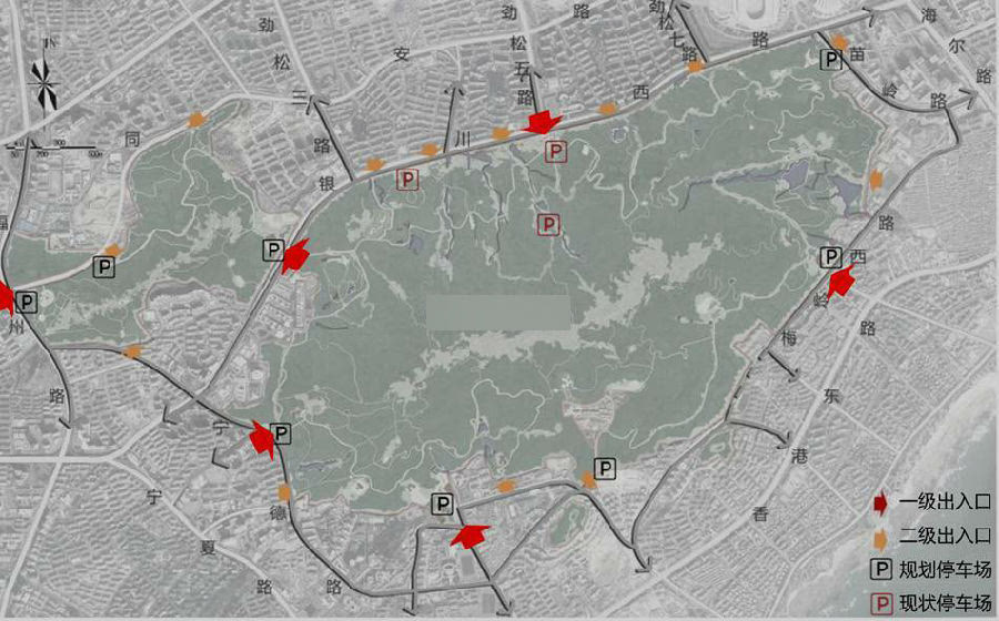 浮山生态公园规划详解 横跨三区涉15社区图片