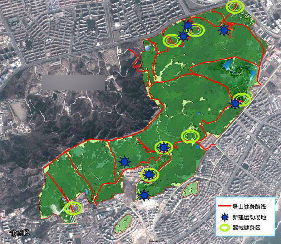 浮山生态公园规划详解 横跨三区涉15社区图片