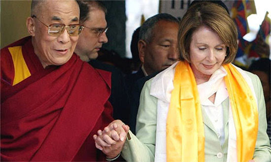 西藏区委书记陈全国晤美国众议院少数派领袖佩洛西 别让达赖再窜访 