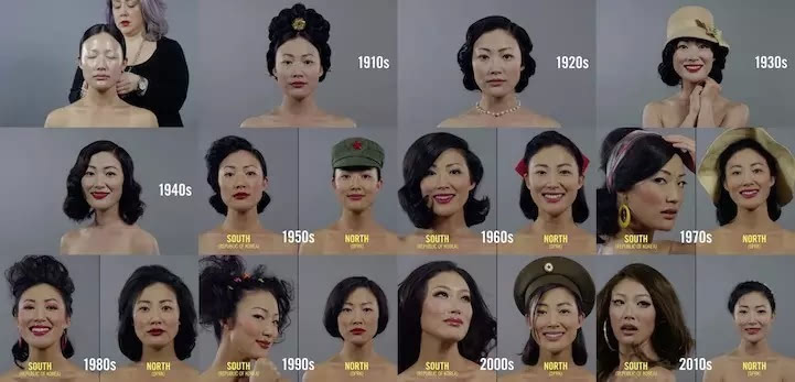 韩国VS朝鲜 100年里的潮流变迁