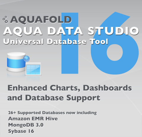 Aqua Data Studio 16发布,提供增强的可视化分