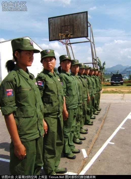 缅甸果敢女兵大量真实照片遭曝光图