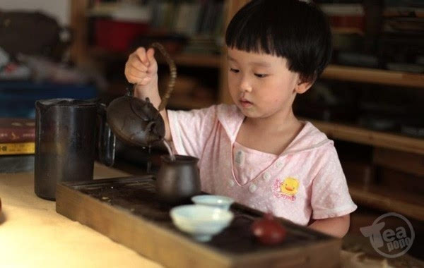 喝茶要从娃娃抓起熊孩子几岁才可以喝茶?