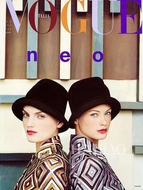 图片来自vogue italia  《vogue》杂志意大利版封面