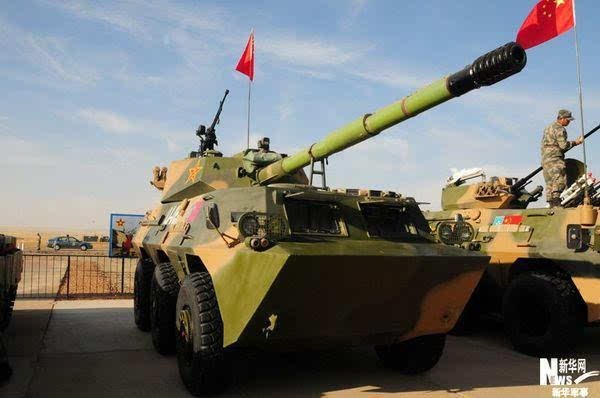 一些非洲国家进口了中国的105毫米6x6轮式自行突击炮